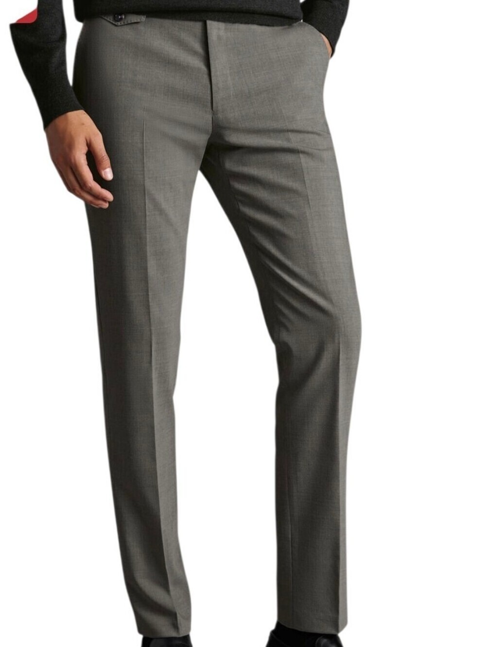 Charles Tyrwhitt Gray Wool Stretch Pants 36x30 NWT